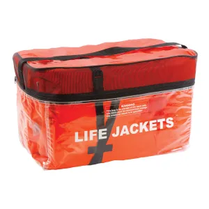4-Pack Adult Type II Keyhole Life Jacket Vest With Storage Bag | Orange