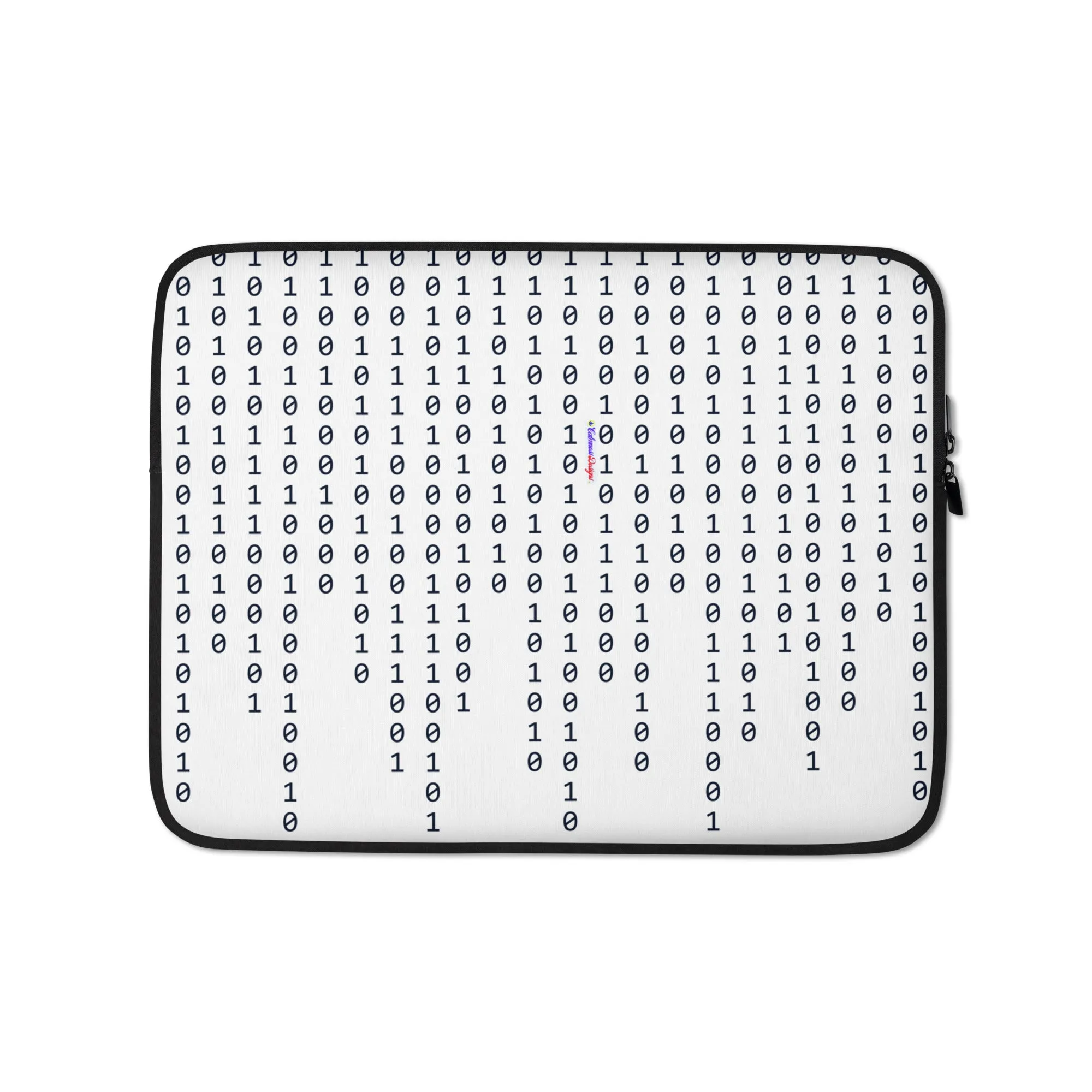 Binary Code Ones and Zeros, Matrix, CALMNESS DESIGNS,  Creative Designer's,  Laptop Sleeve
