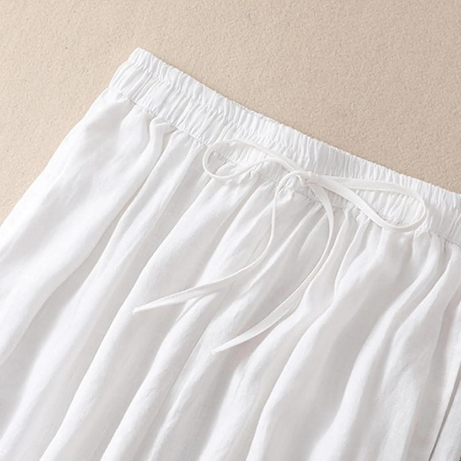 Cargo Pants Women, 2025 Peasant Pants Casual Linen Straight Leg Cotton Wide