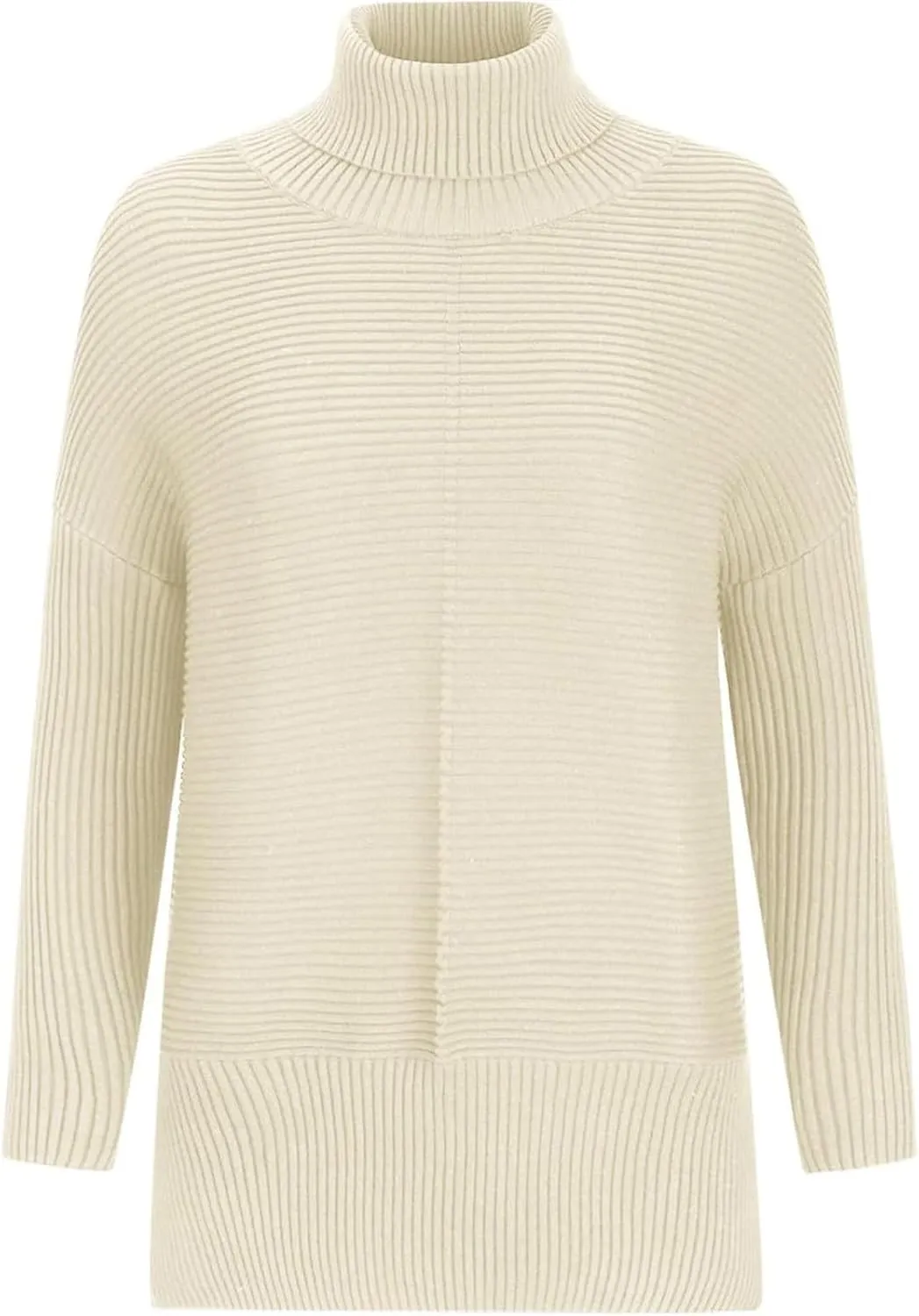 ChicCrate Women's Oversized Turtleneck Sweaters Casual Long Sleeve Tunic Sweater Chunky Knit Pullover Tops Blouse