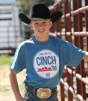 Cinch Boy's Youth Lead This Life Blue Graphic T Shirt