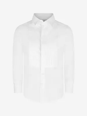 Dolce & Gabbana Boys Shirt- Cotton Tuxedo Shirt