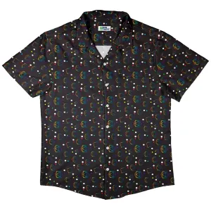 Geek Tropical: Rainbow LGBTQ  Pride DND Dice Button Up Shirt