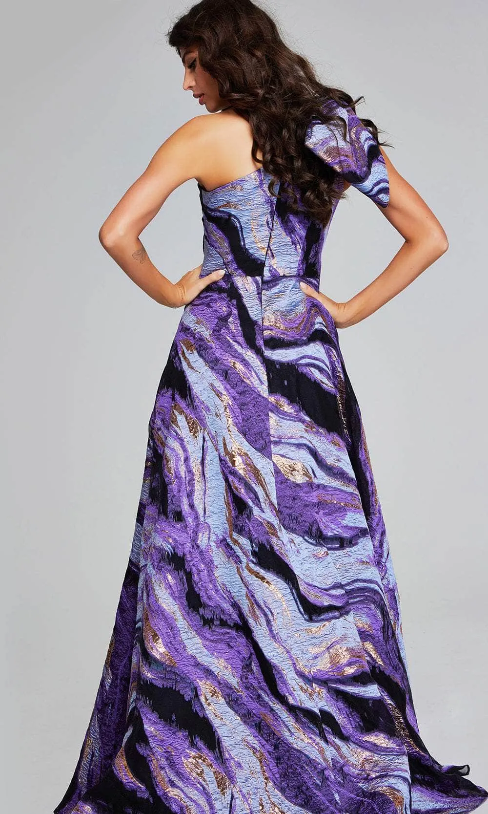 Jovani 40695 - One-Shoulder A-Line Prom Gown