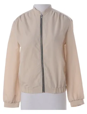 Label Blouse Cream Bomber