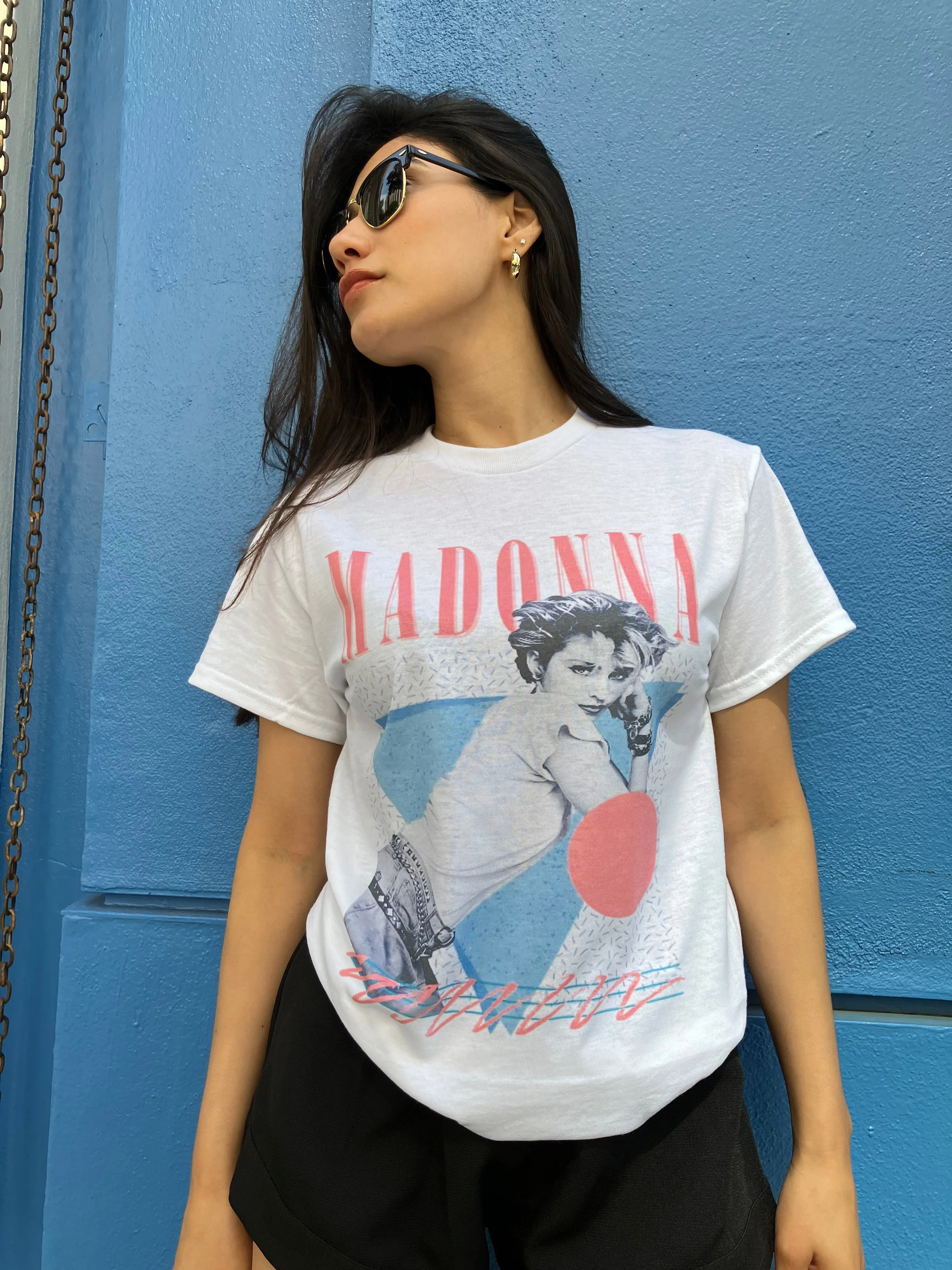 Madonna 80s Retro Vintage Graphic Design T-shirt
