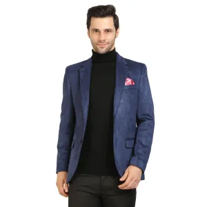 Navy Blue Suede Jacket