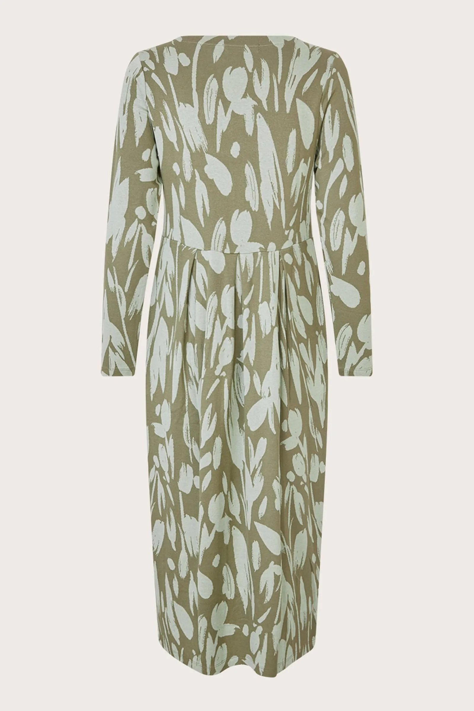 Nilana Printed Jersey Midi Dress - Frosty Green