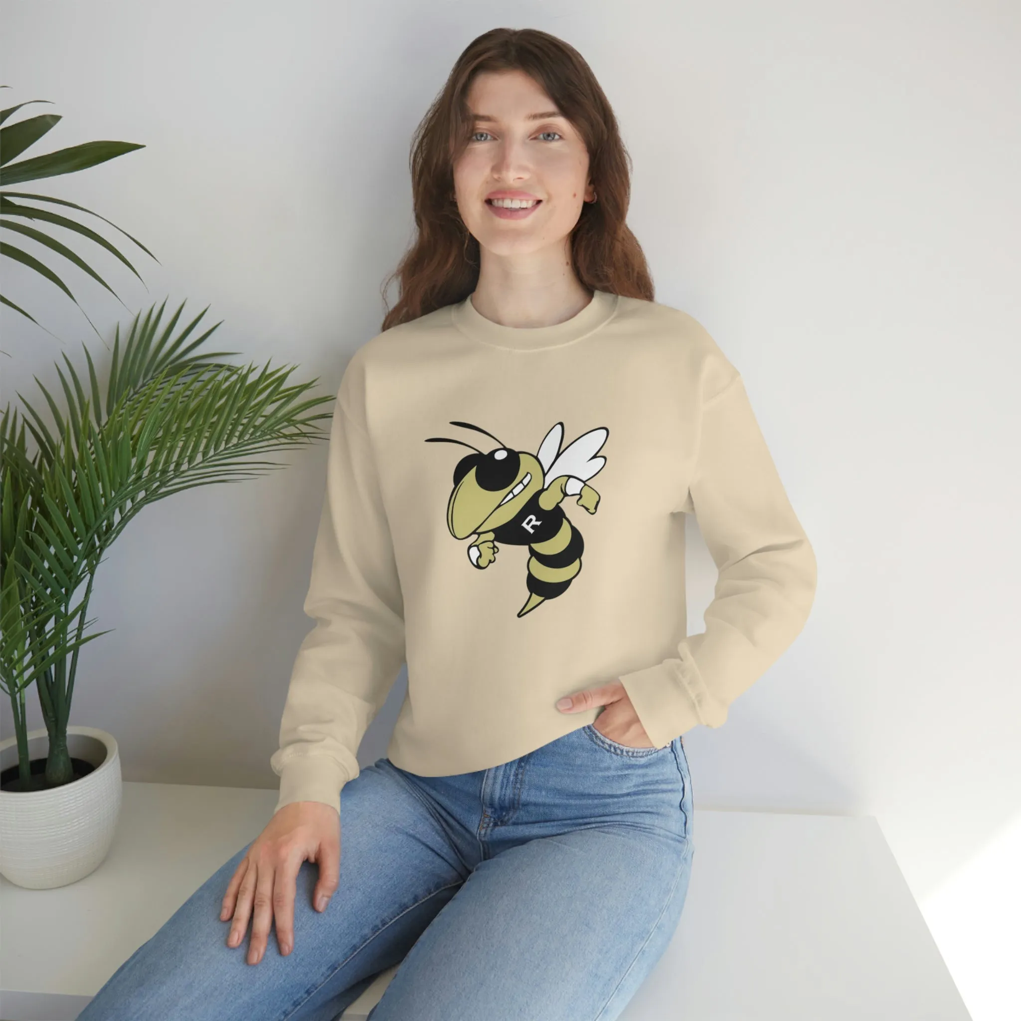 Rockmart Jackets School Spirit Gildan 18000 Unisex Heavy Blend Crewneck Sweatshirt