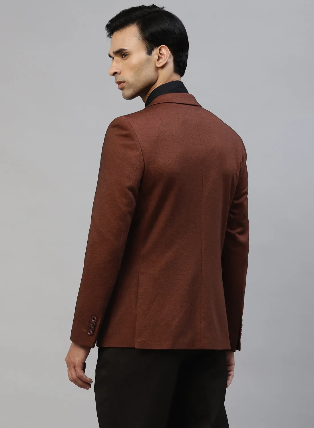 Rust Knit Uncrushable Solid Notch Jacket