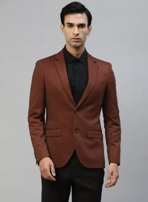 Rust Knit Uncrushable Solid Notch Jacket