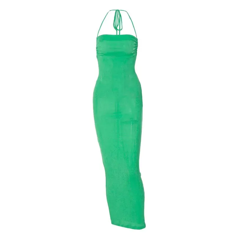 Sexy Strapless Dress, Hang Neck, Temperament Dress, Summer Fashion, New, 2024