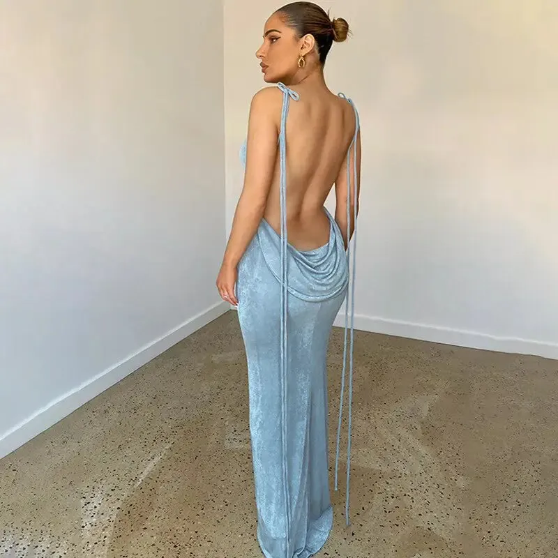 Sexy Strapless Dress, Hang Neck, Temperament Dress, Summer Fashion, New, 2024