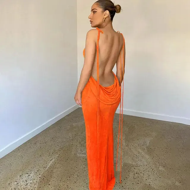 Sexy Strapless Dress, Hang Neck, Temperament Dress, Summer Fashion, New, 2024
