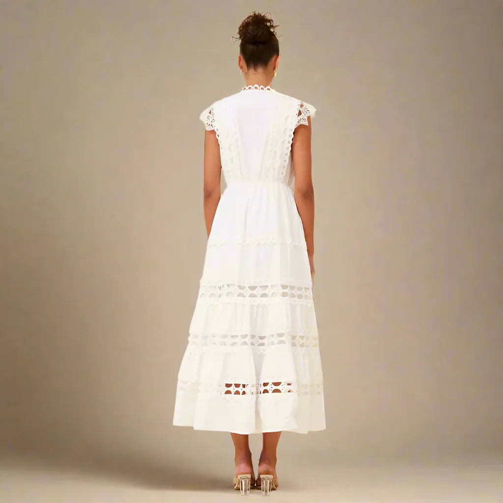 Sicily White Lace Dress
