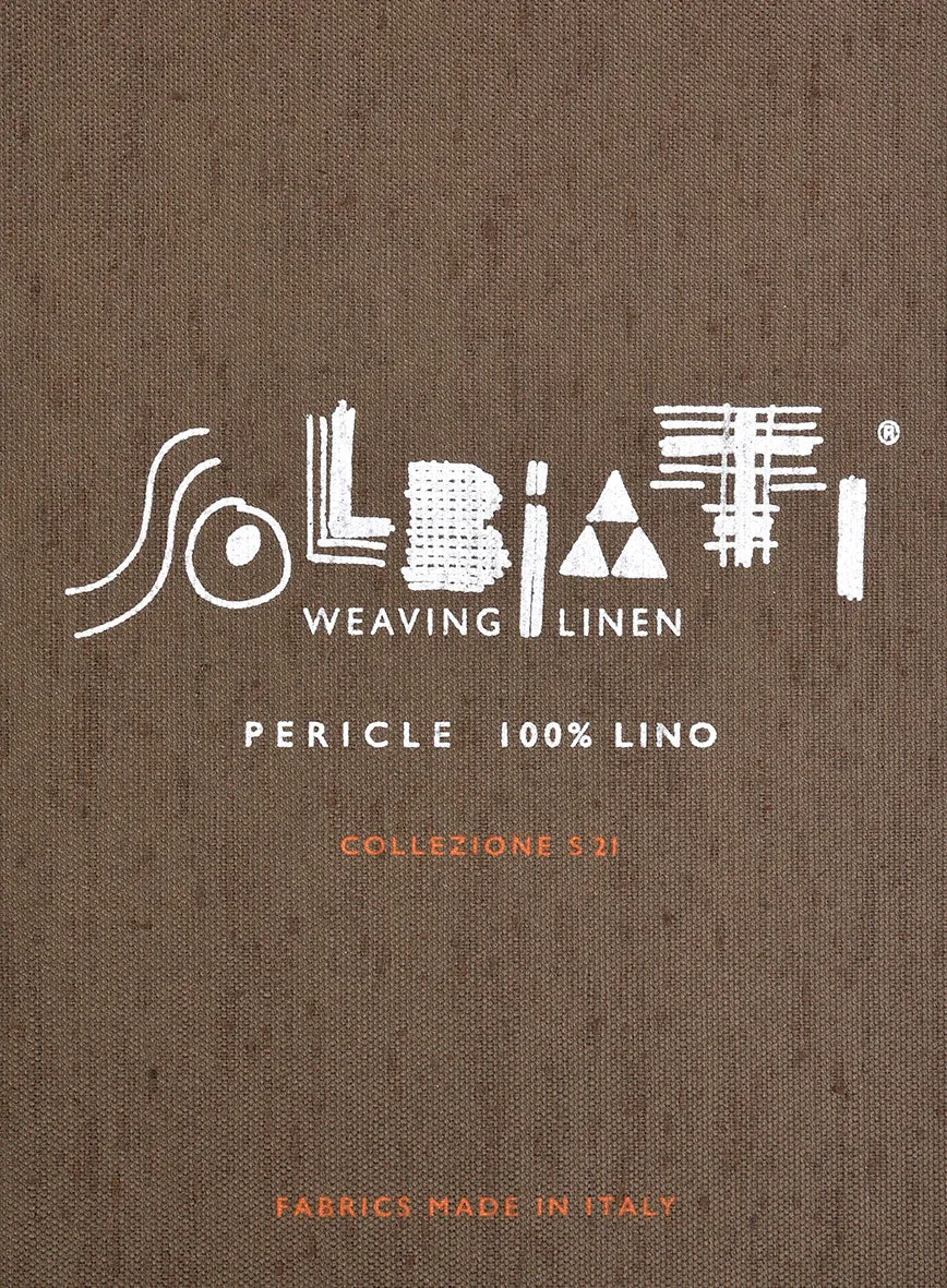 Solbiati Light Beige Check Linen Jacket