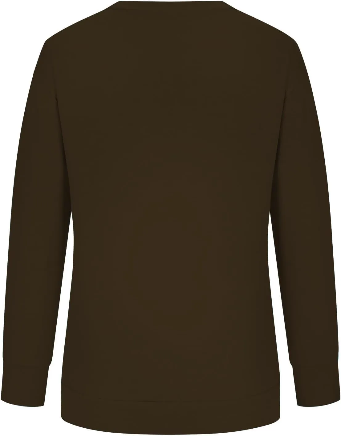 Sweater for Women Round Neck Long Sleeve Sweatshirt Casual Loose Fit Solid Colour Trendy Fall Pullover Tops 2024