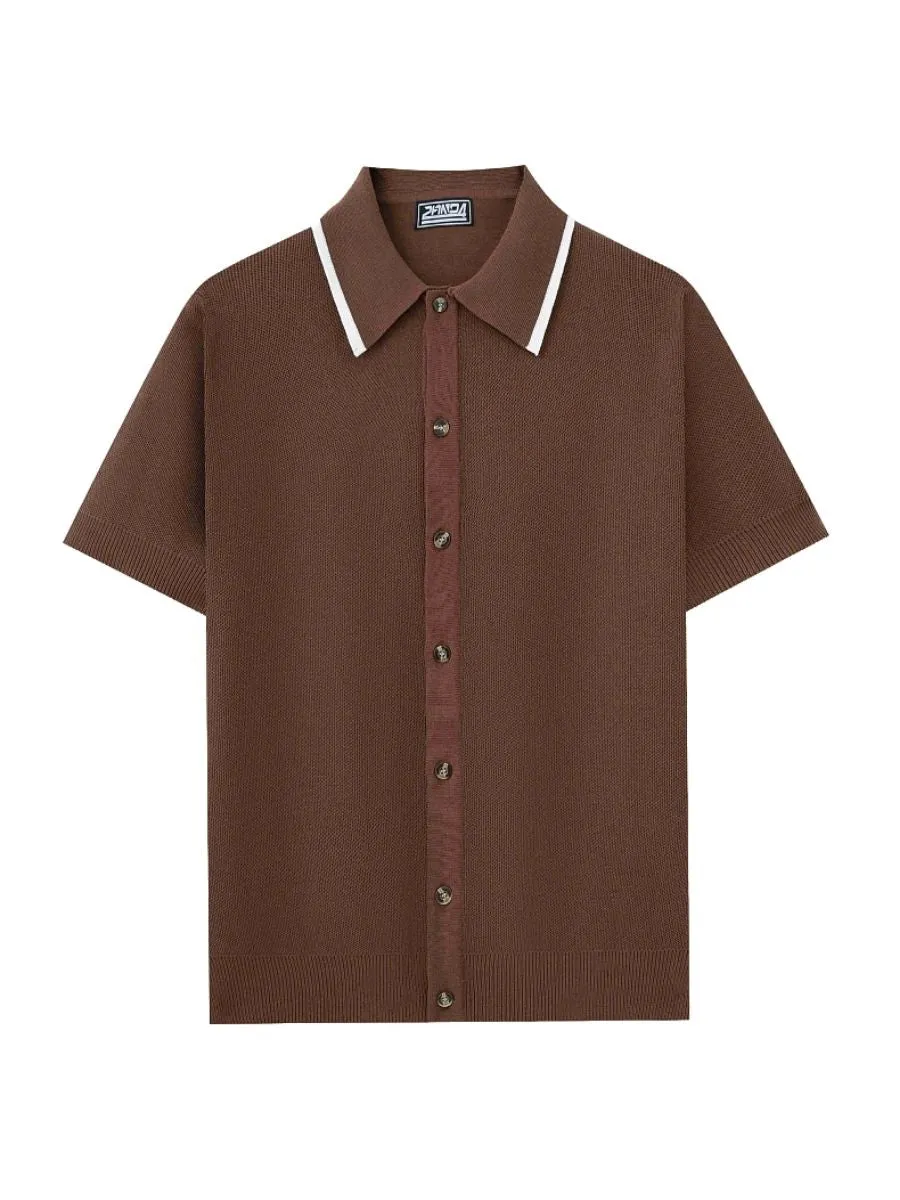 Vintage Button Up Knit Shirt