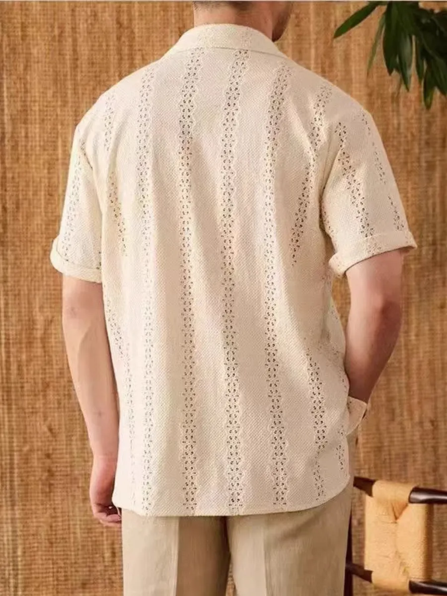 Vintage Hollow-Out Summer Shirt