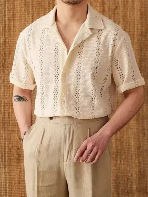 Vintage Hollow-Out Summer Shirt