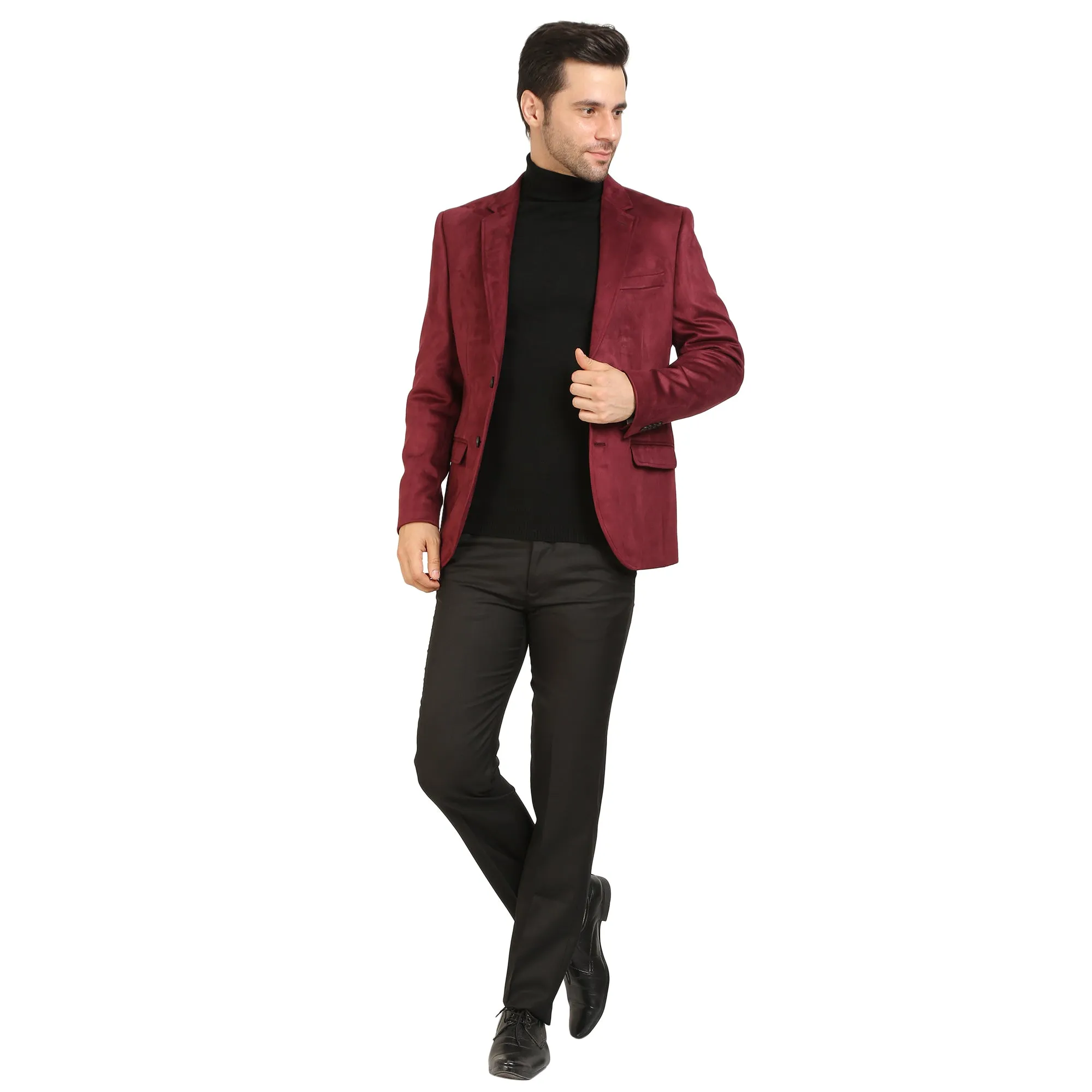 Wine Suede Jacket