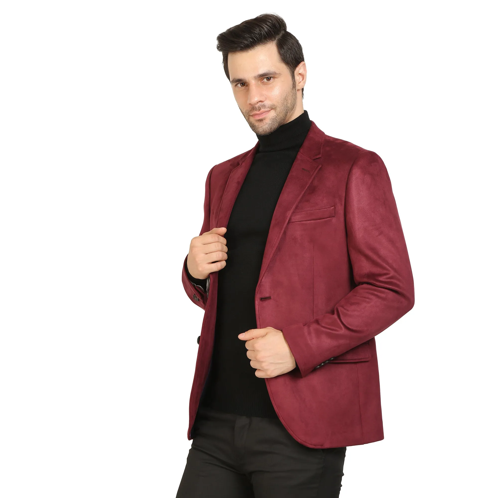 Wine Suede Jacket