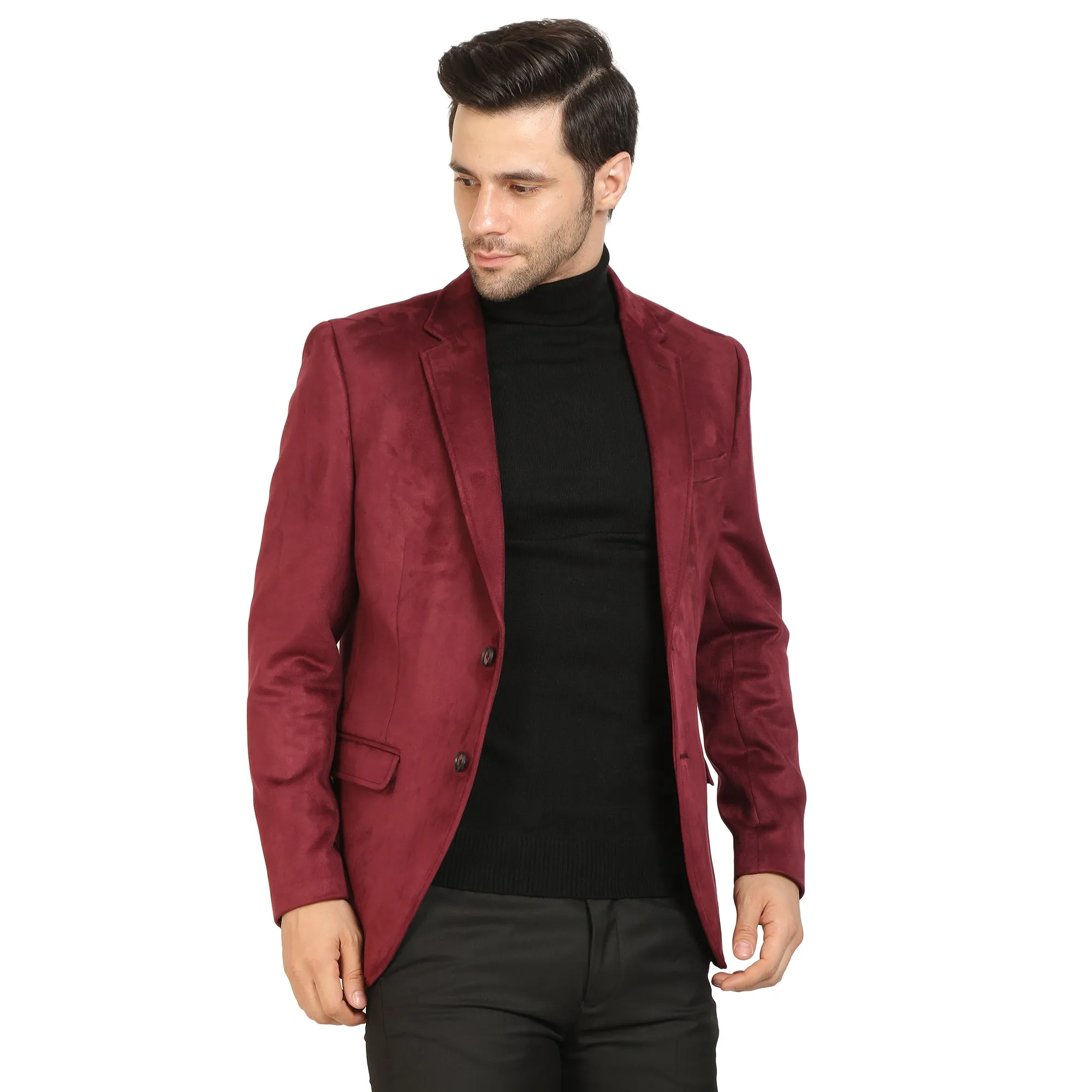 Wine Suede Jacket