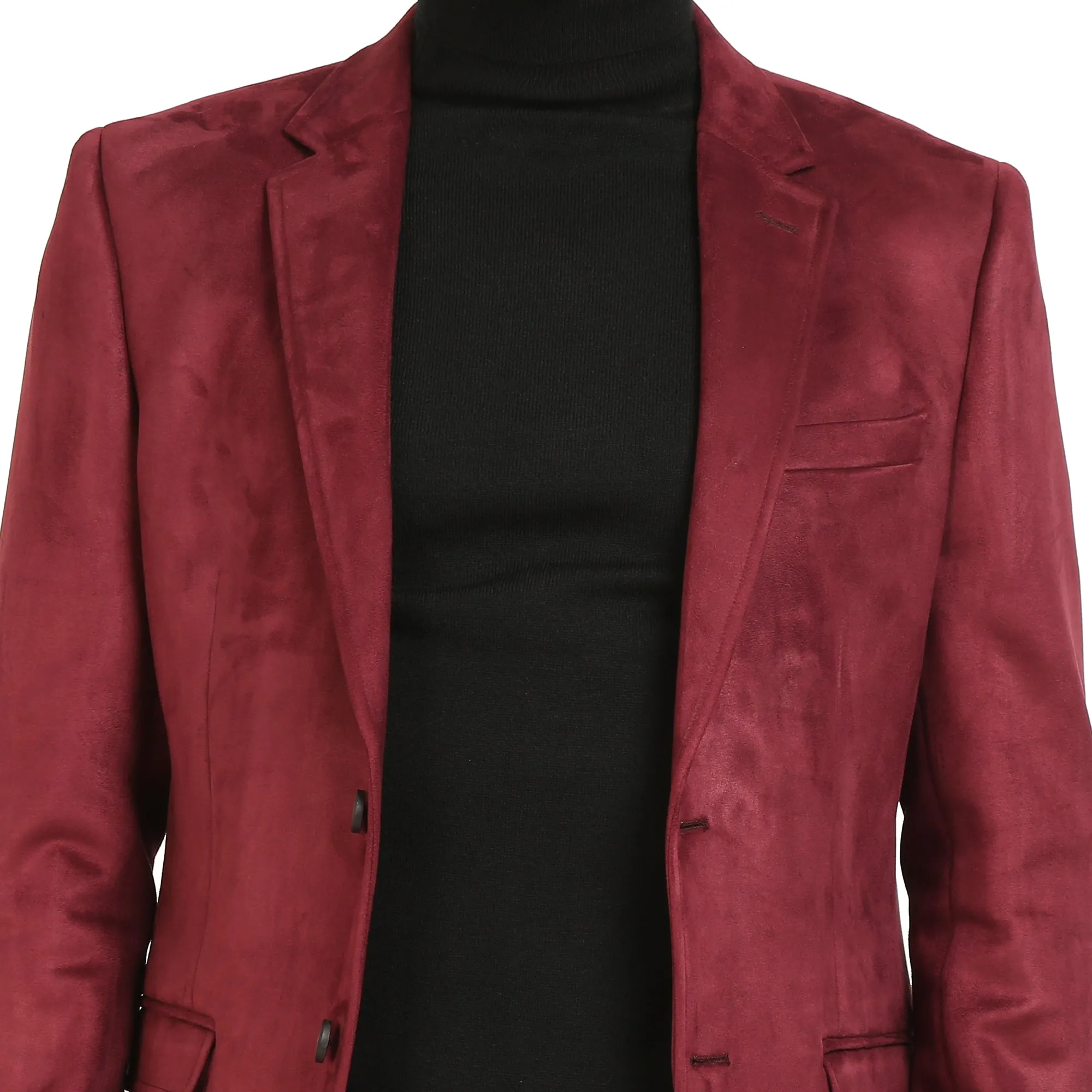 Wine Suede Jacket