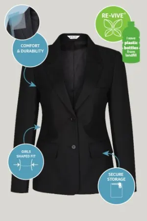 WMG ACADEMY GIRLS SUIT JACKET - BLACK