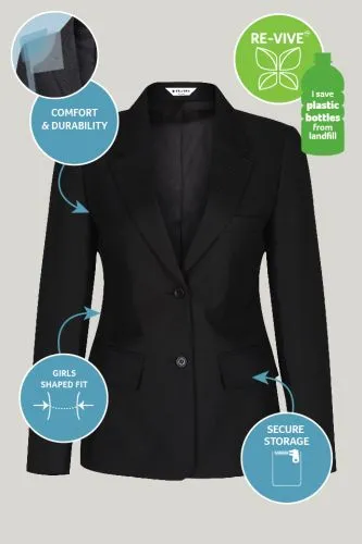 WMG ACADEMY GIRLS SUIT JACKET - BLACK
