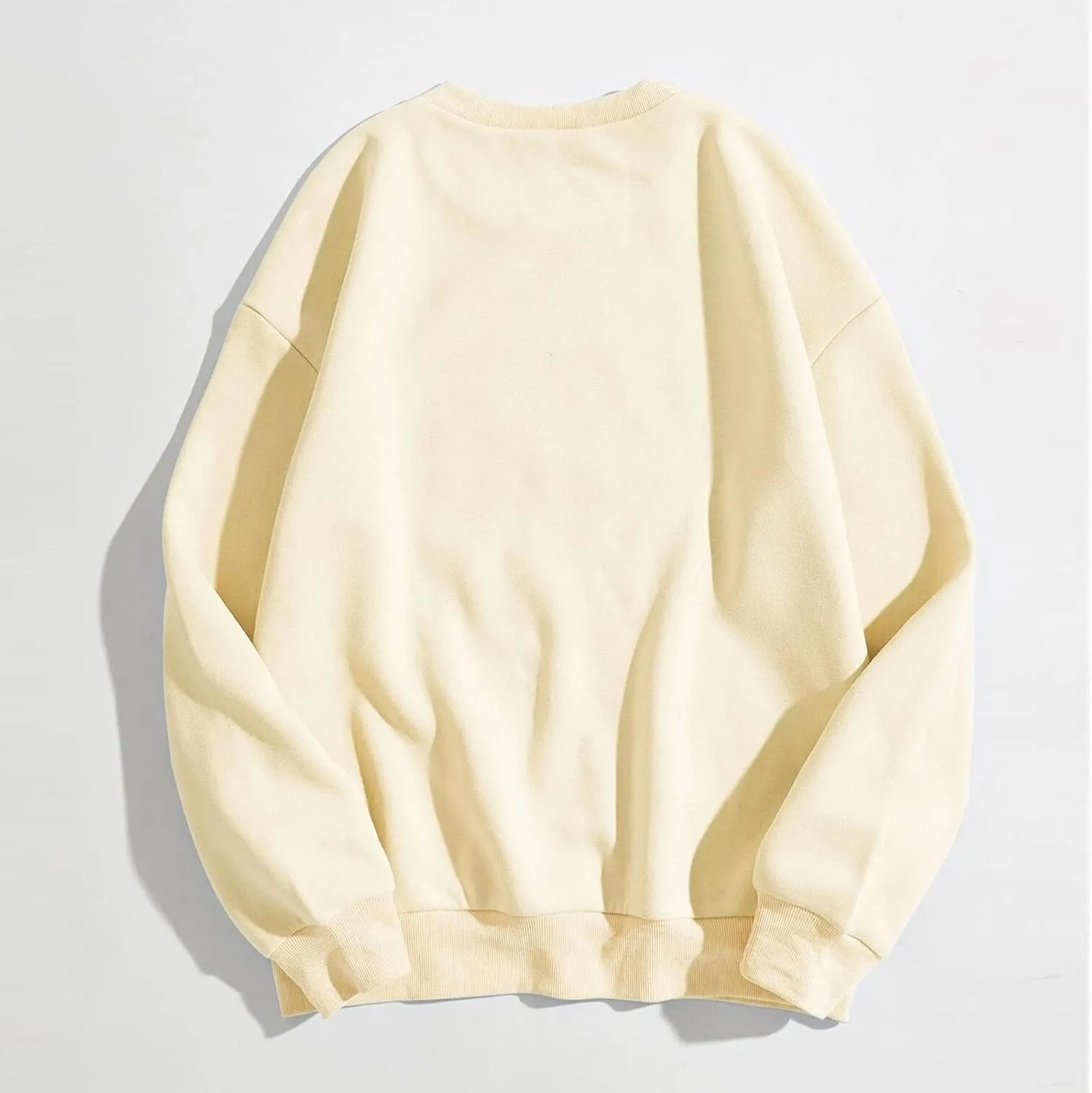 Women Oversized Sweatshirt Hoodies Letter Graphic Print Sweatshirts Casual Long Sleeve Crewneck Shirt Blouses