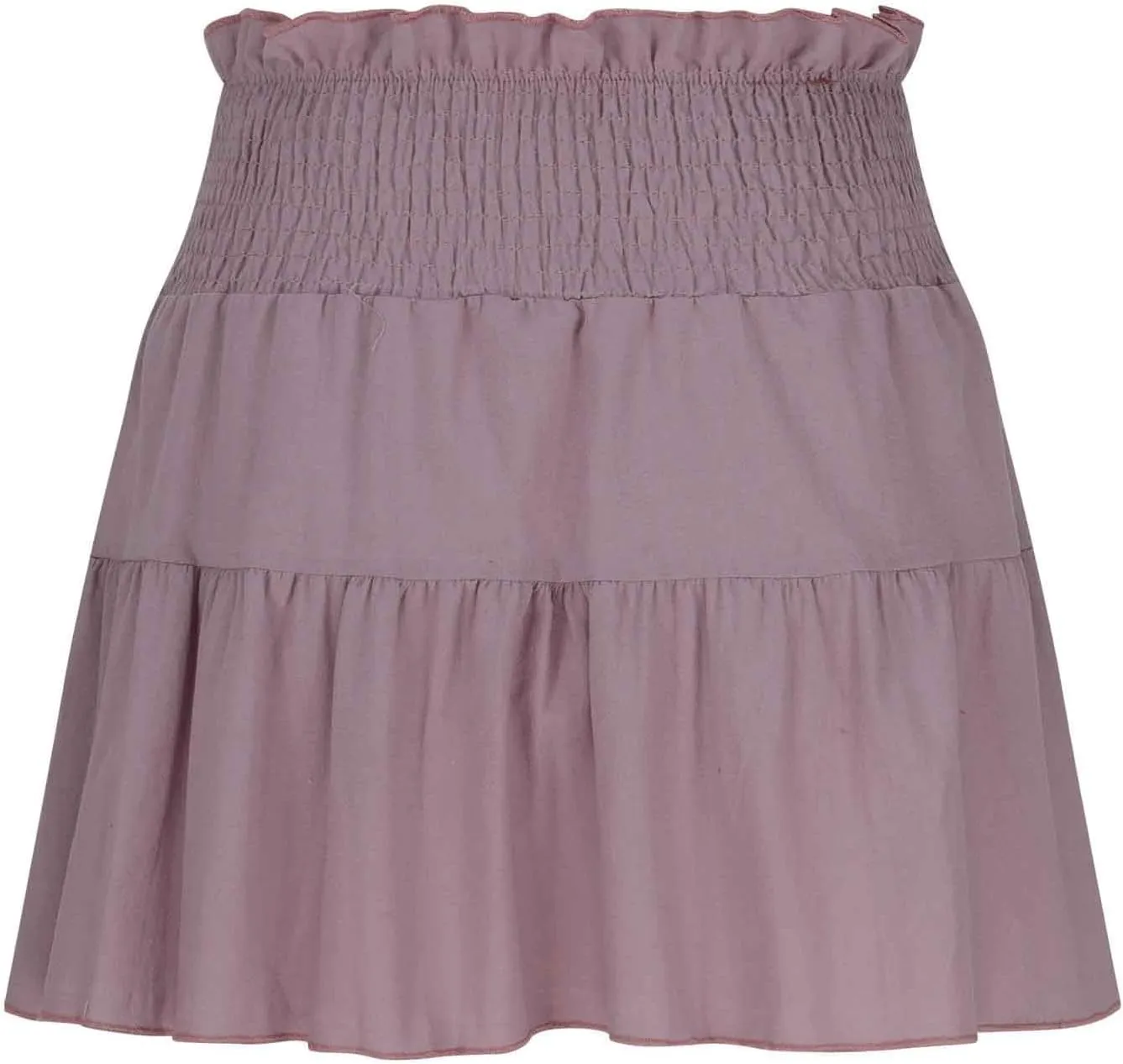 Womens Summer Skirts High Waisted Ruffle Mini Skirt Flowy A Line Skirt Pleated Elastic Waist Skirts Vacation Clothes